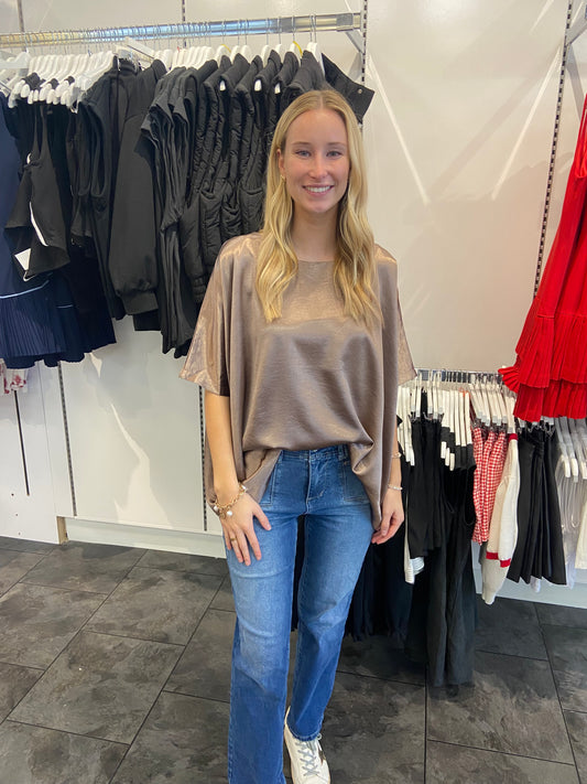 Kathy Mocha Blouse