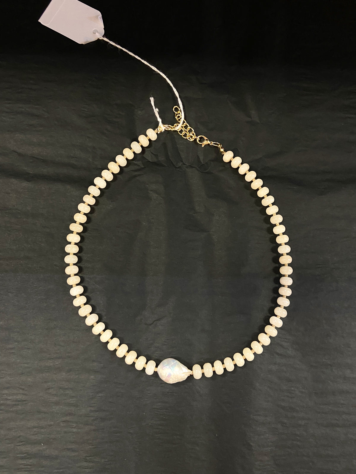 Jolly Ivory Bead and Pearl Necklace