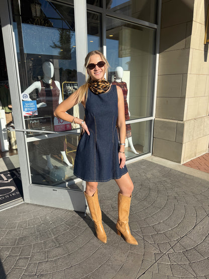 SUNDAYS Dark Denim Mini Rae Dress