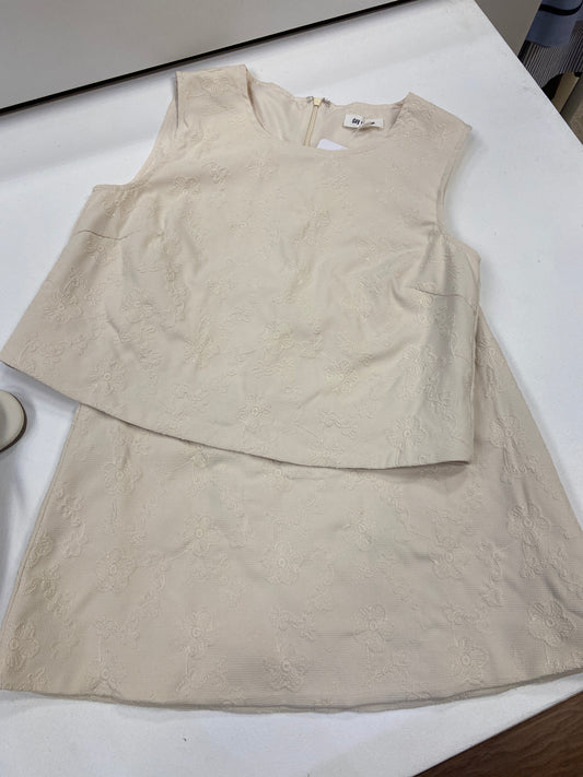 Blair Off White Embroidered Mini Skirt Set