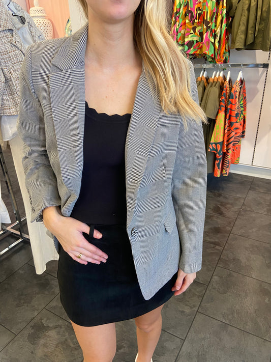 Preppy Plaid Blazer