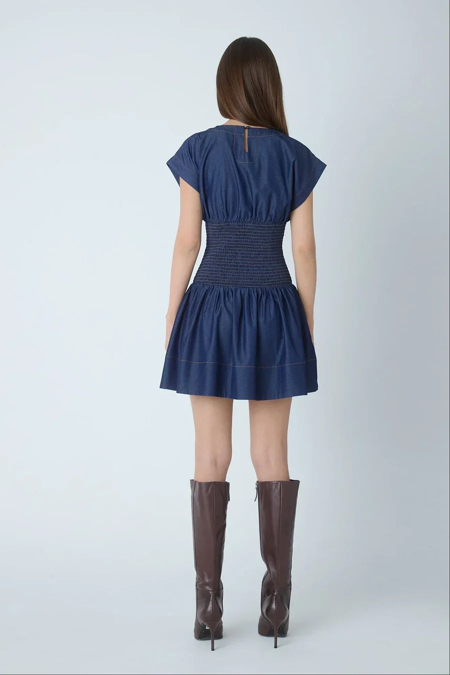 JS71 Etta Mix Media Short Dress