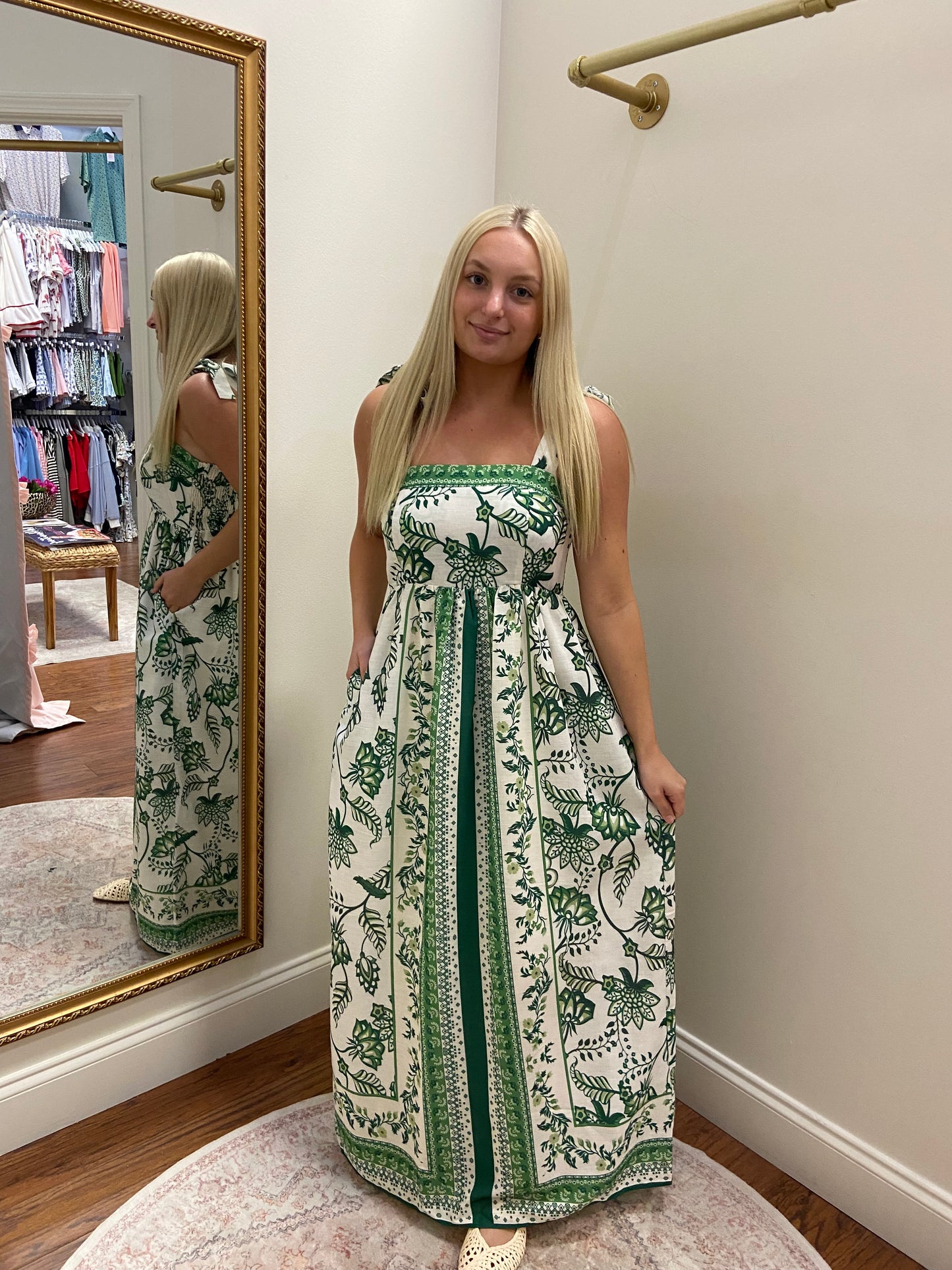 JADE Garden Border Bodice Midi