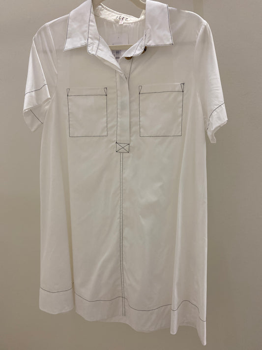 Mary Ann White Shirt Dress