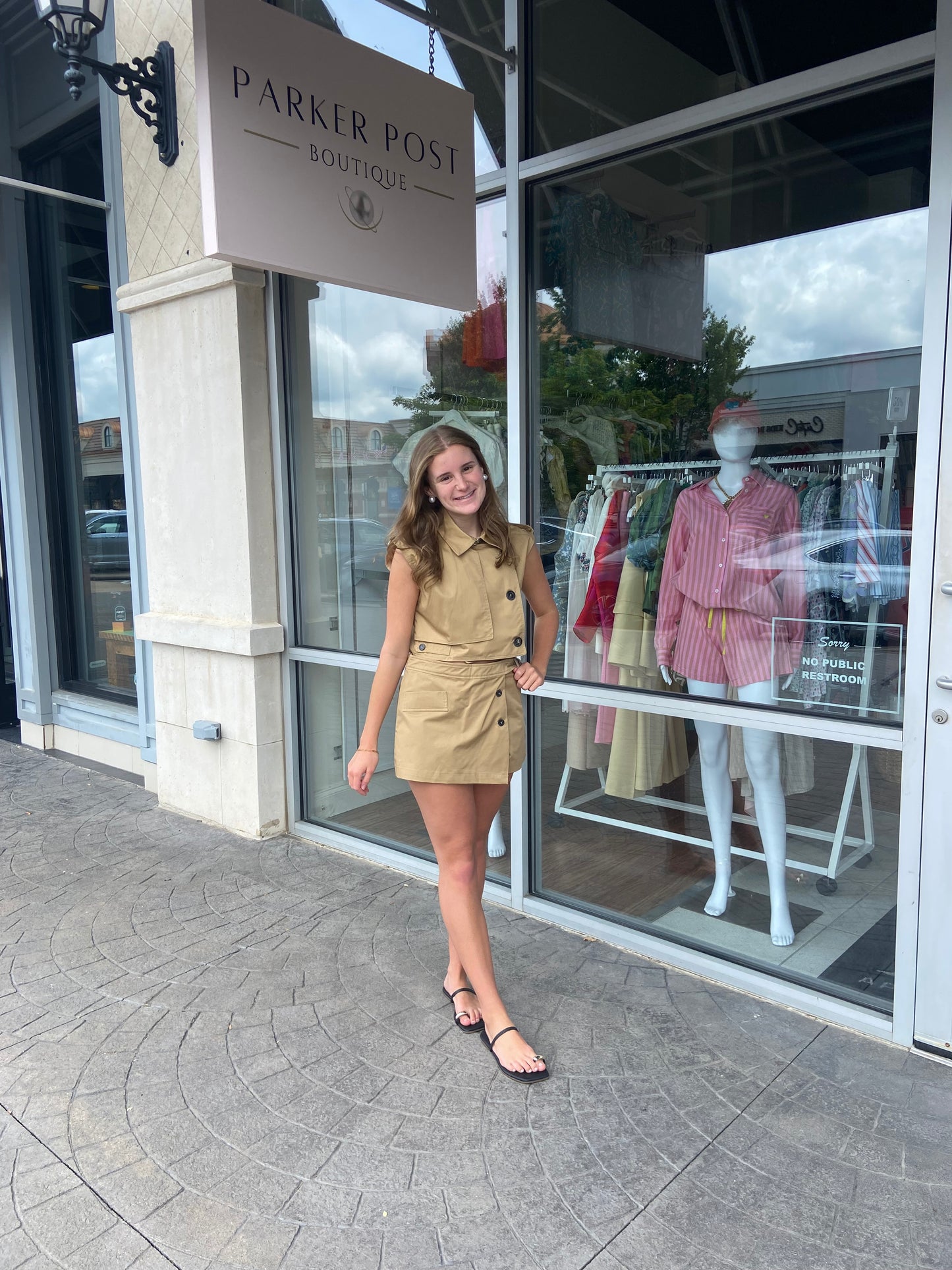 Travel Treasure Khaki Short Set