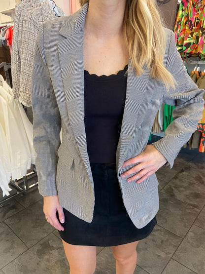 Preppy Plaid Blazer
