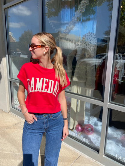 GAMEDAY Boxy Cropped Top