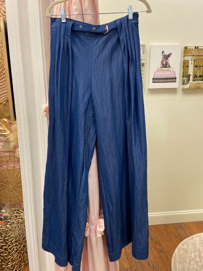 Simmons Denim Sleeveless Top and Pant Set