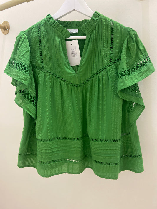 Miranda Green Short Sleeve Top