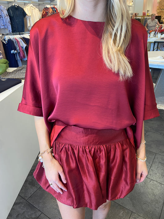 Darlene Burgundy Blouse