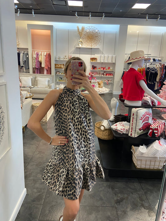 Jordan Leopard Sleeveless Dress