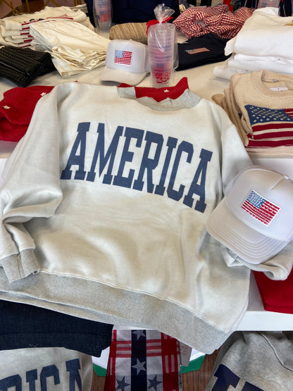 USA Mock Reversible Sweatshirt