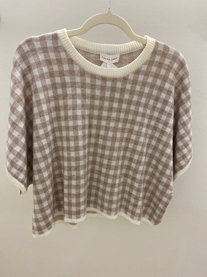 Check the Box Checkered Sweater