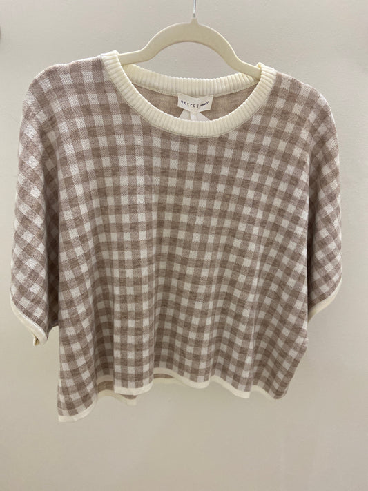 Check the Box Checkered Sweater