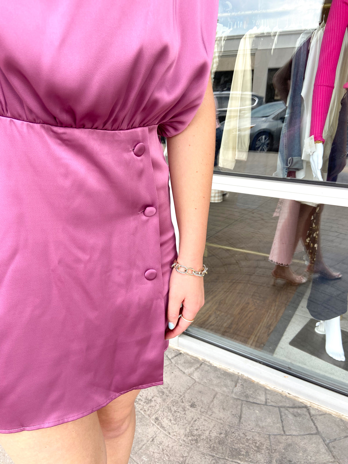 Murphy Satin Draped Romper