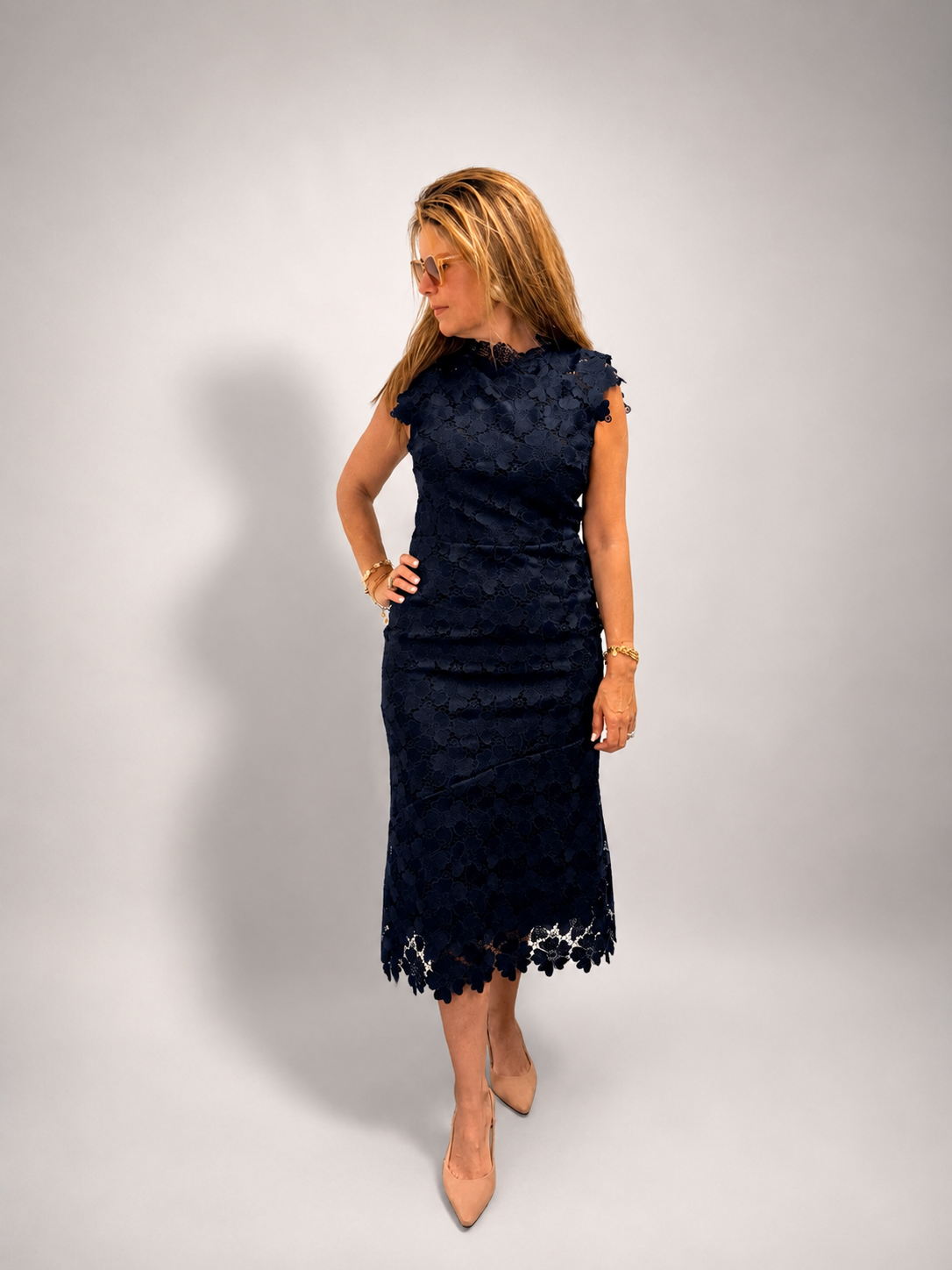 CARTOLINA Midnight Blue Palma Maxi Dress