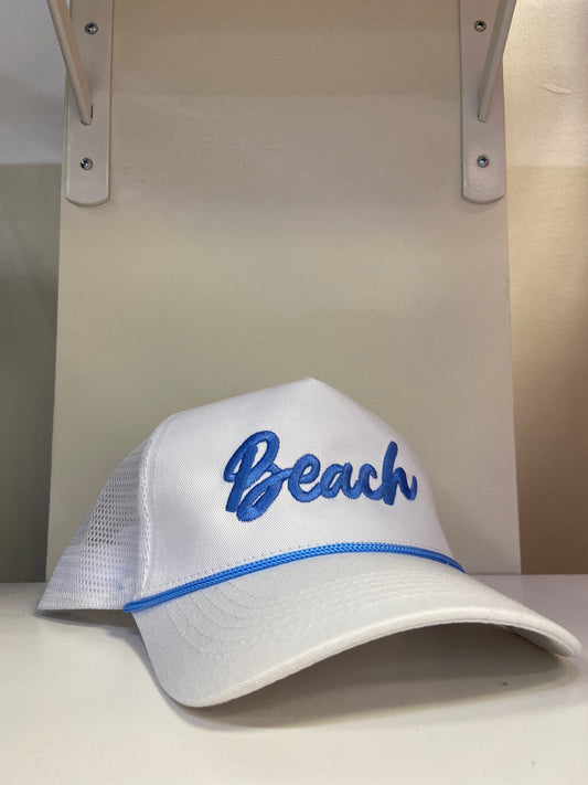 Light Blue Beach Trucker Hat