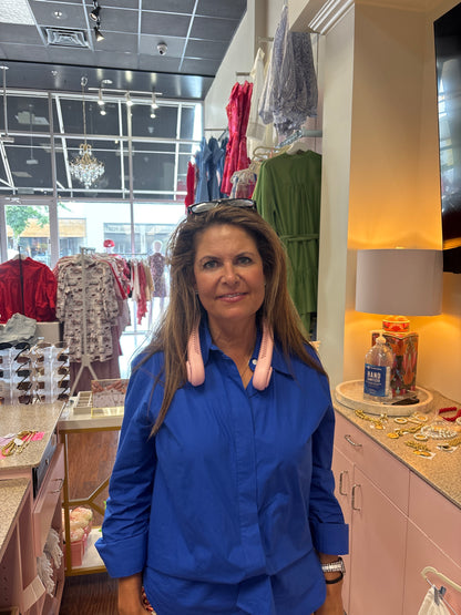 Pink Hands Free Neck Fan