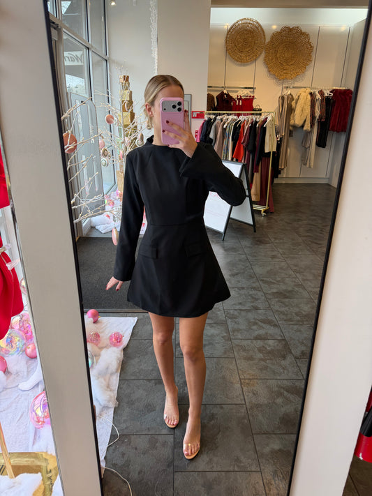 Stunner Black Long Sleeve Dress