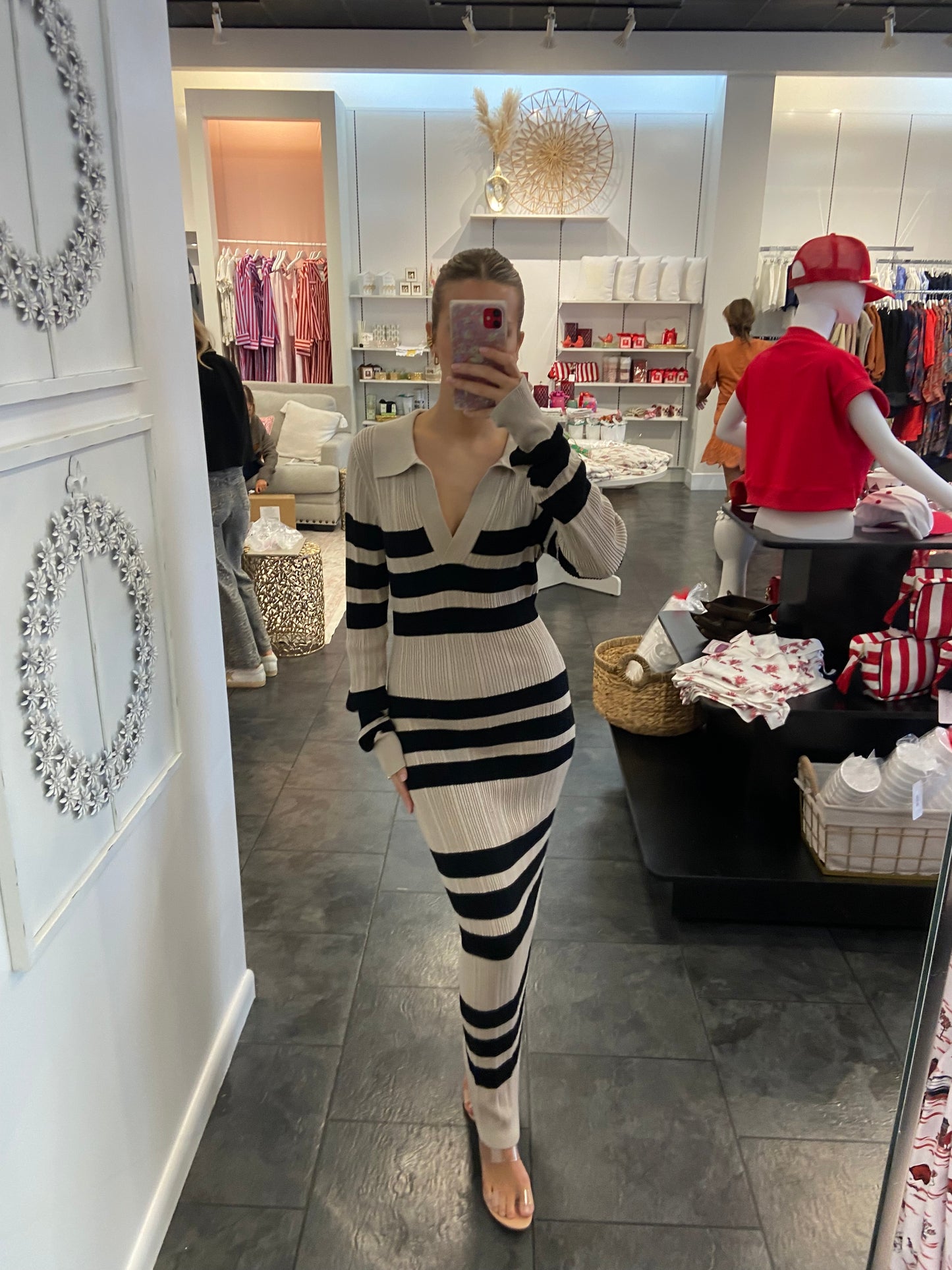 Mocha Ribbed Knit Dress