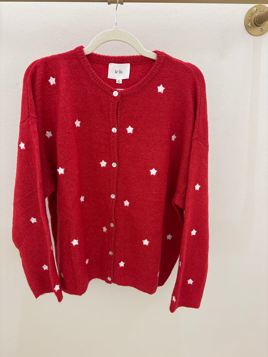 Starry Night Red Sweater