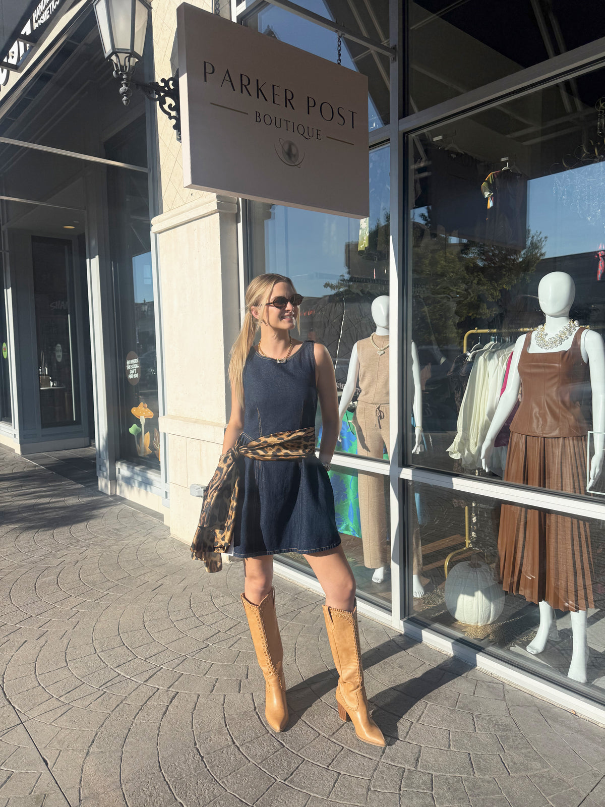 SUNDAYS Dark Denim Mini Rae Dress