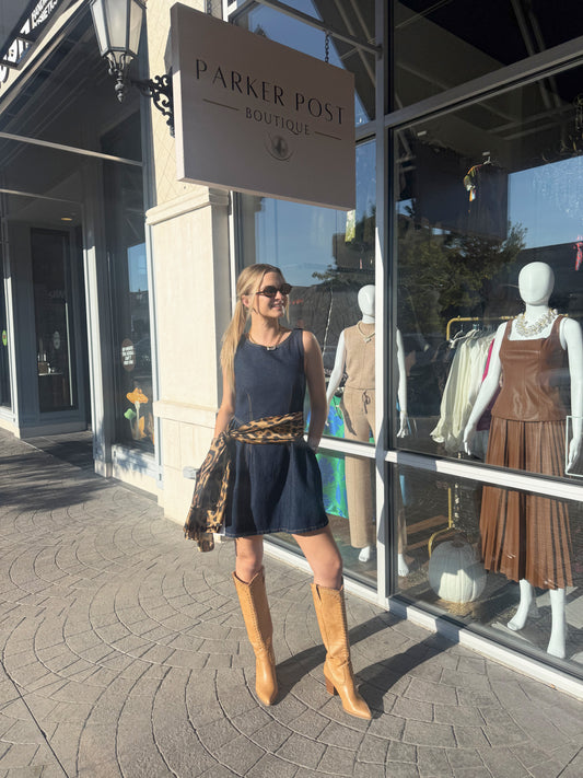 SUNDAYS Dark Denim Mini Rae Dress