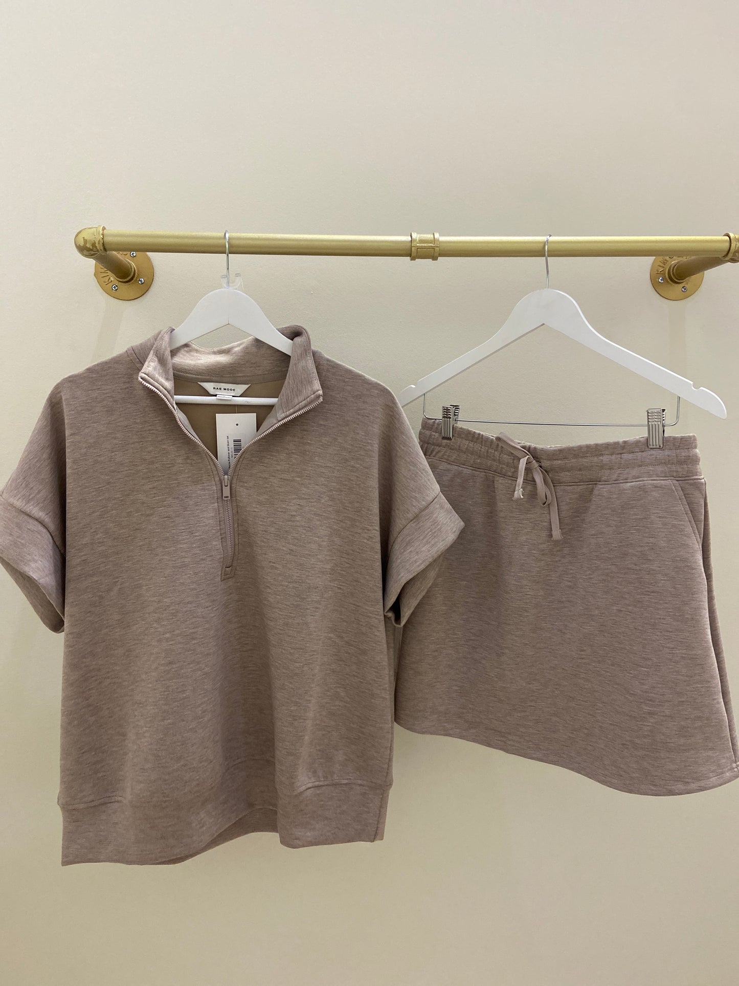 Mocha Pullover and Skort Set