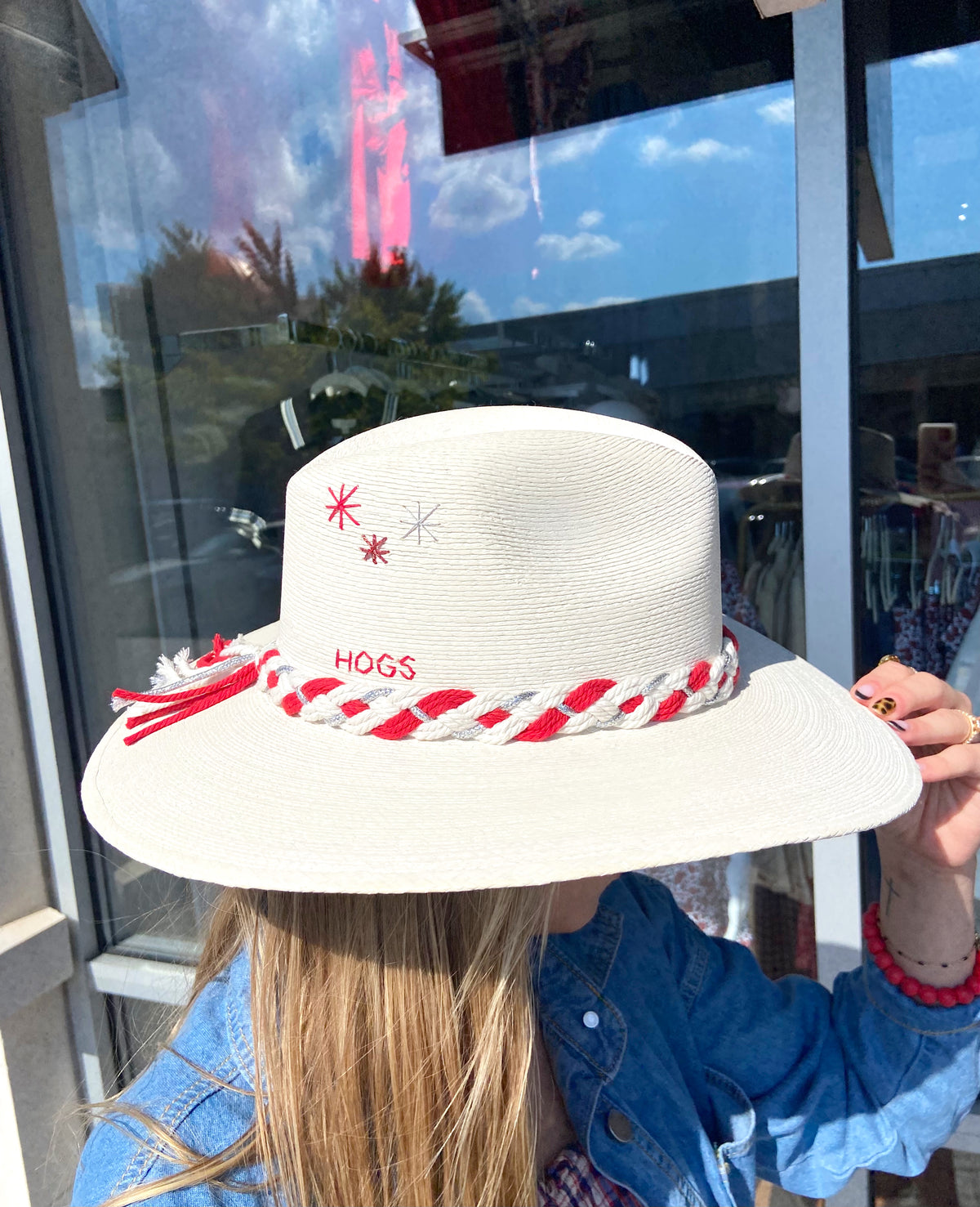 Cream Hogs Embroidered GameDay Hat
