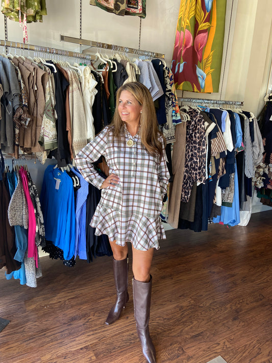 Smith & Quinn Cherry Dress Oak Plaid