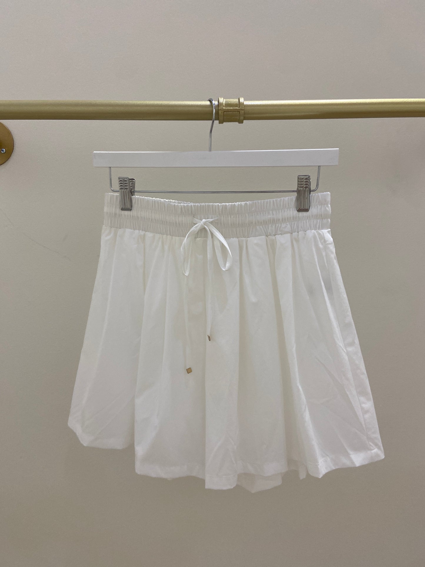 Britann White Flowy Pull On Short