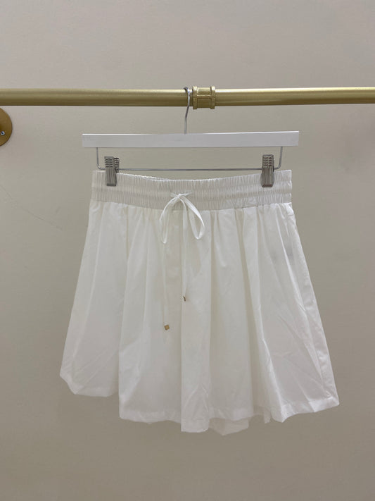 Britann White Flowy Pull On Short