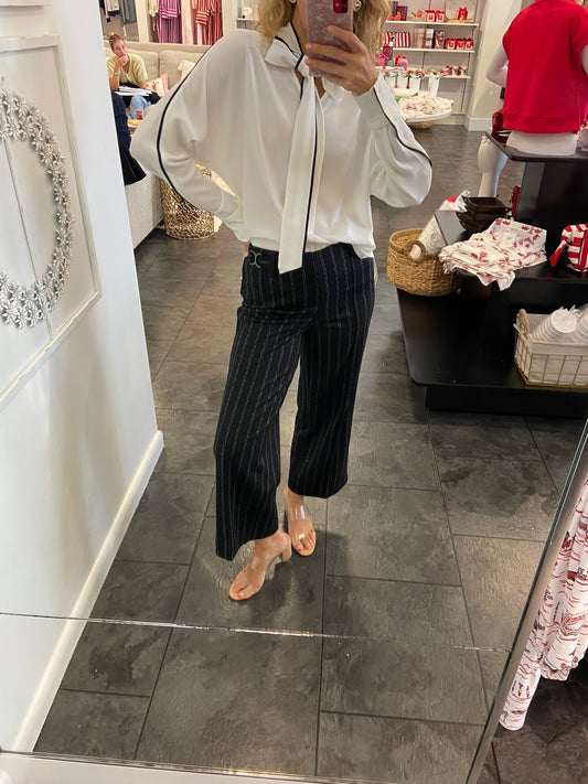 LYSSE Isabel Wide Leg Point Pant Charcoal