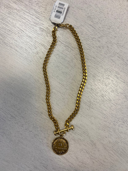 YOCHI Gold Chanel Coin Necklace