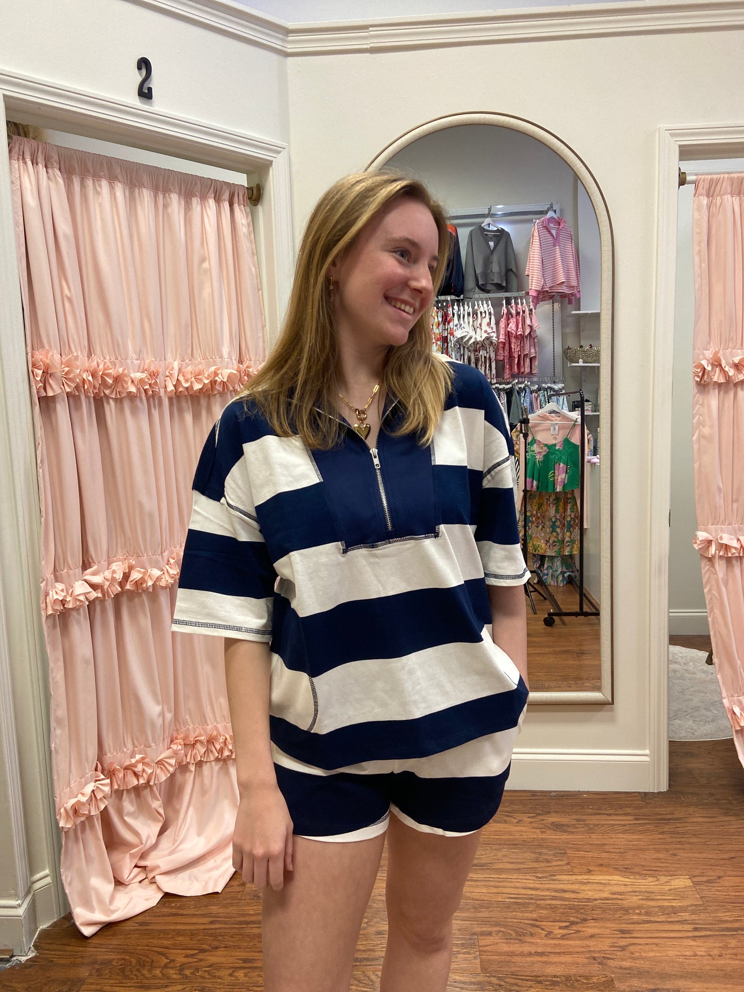 Rogers Stripe Top and Short Set