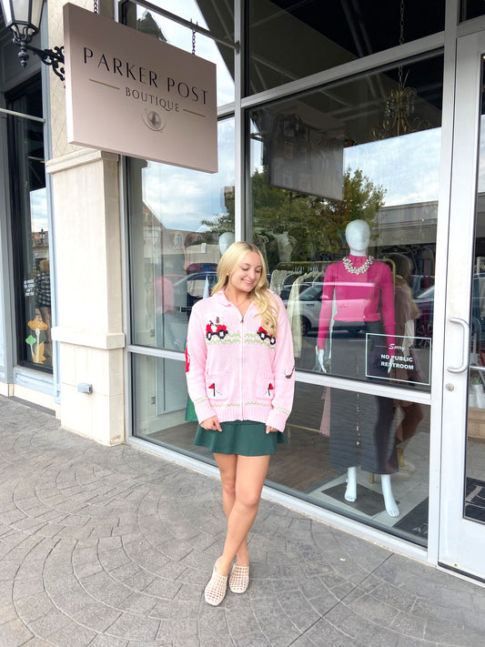 Pretty in Pink Golf Cardigan