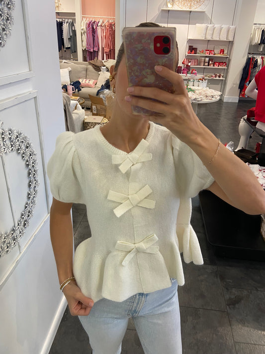 Easy Breezy Peplum Knit Top