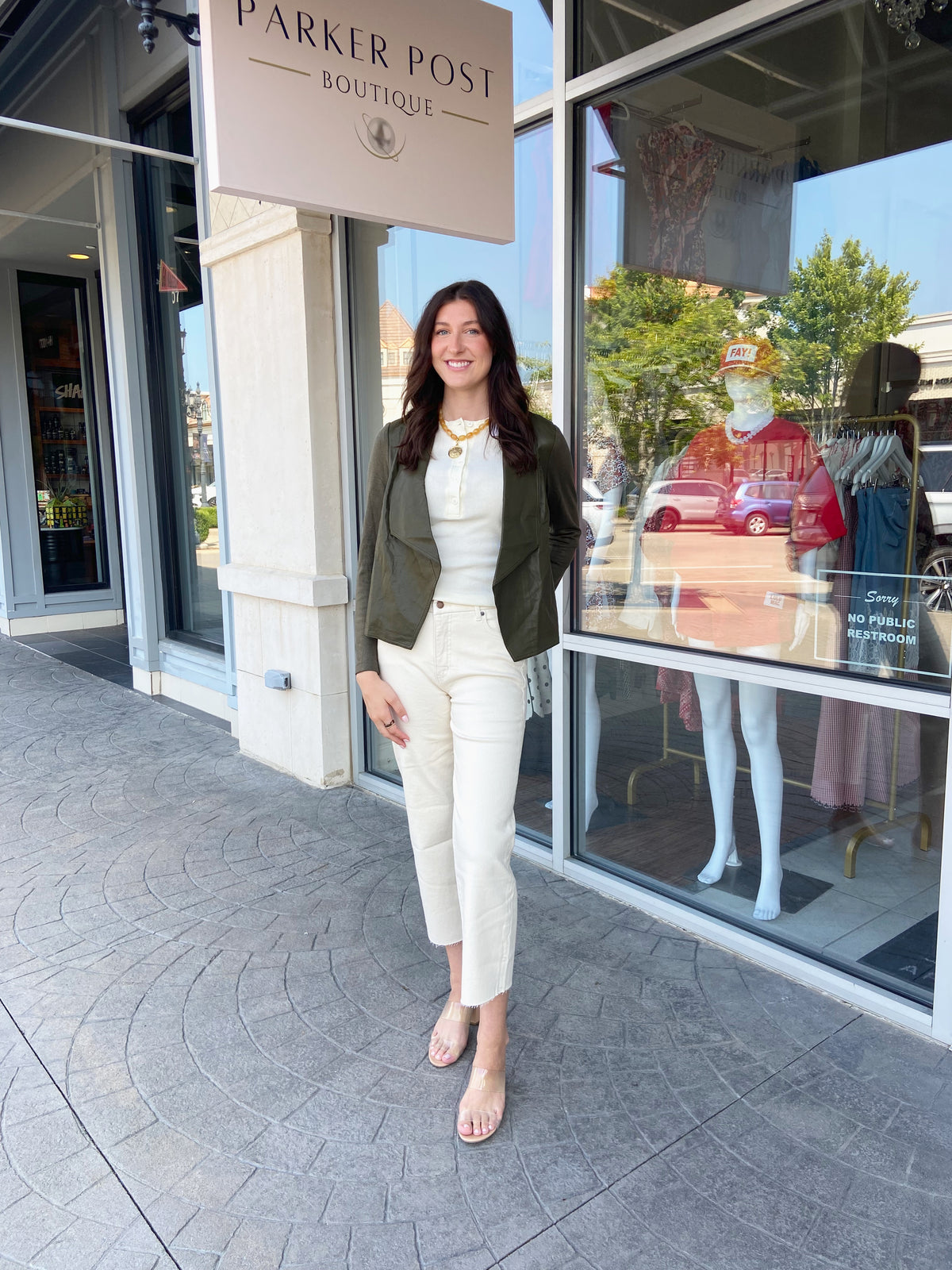 Danica Olive Blazer