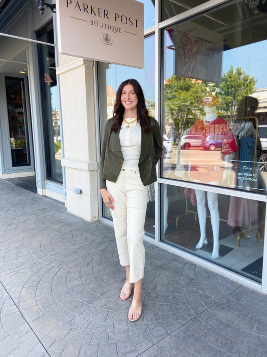 Danica Olive Blazer