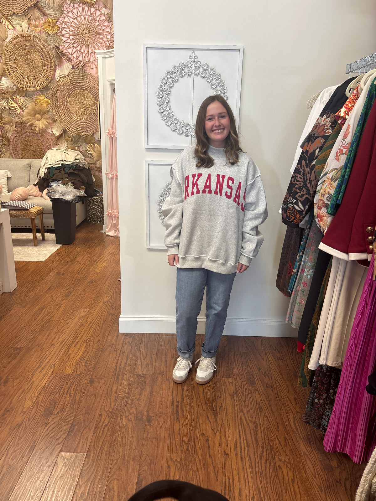 Grey Arkansas Reversible Sweatshirt