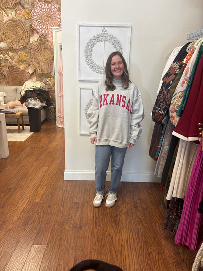 Grey Arkansas Reversible Sweatshirt