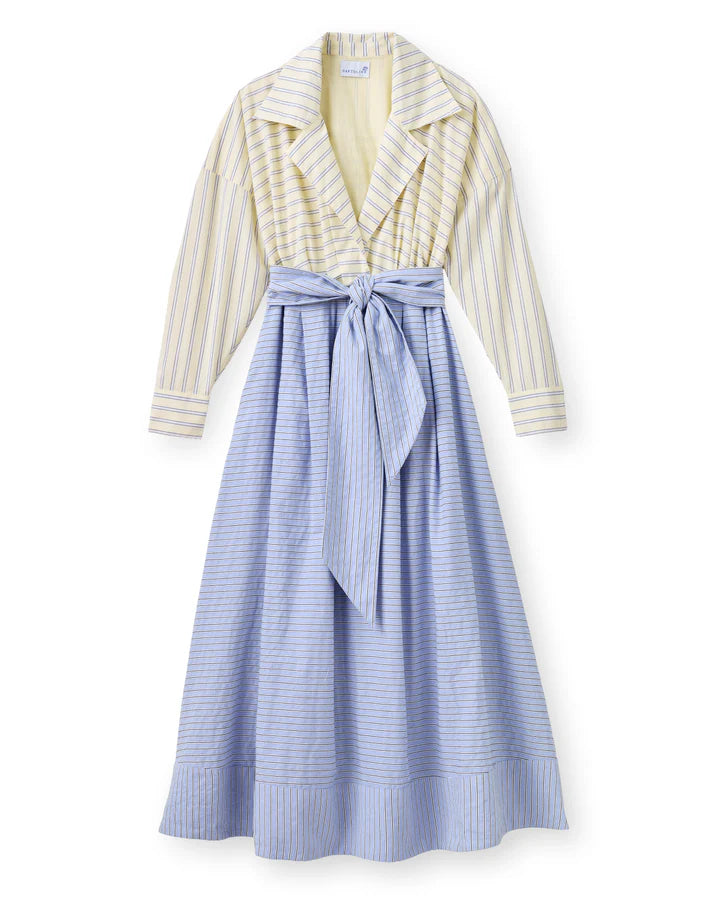 CARTOLINA Banana Stripe Johanna Dress