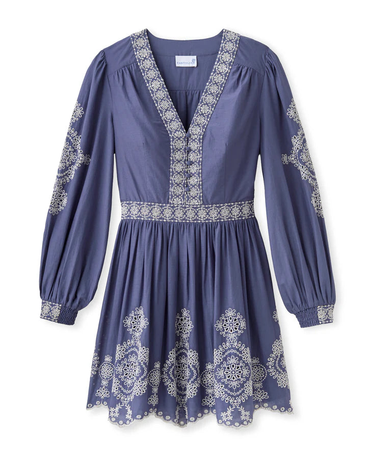 CARTOLINA Blake Indigo Mini Dress