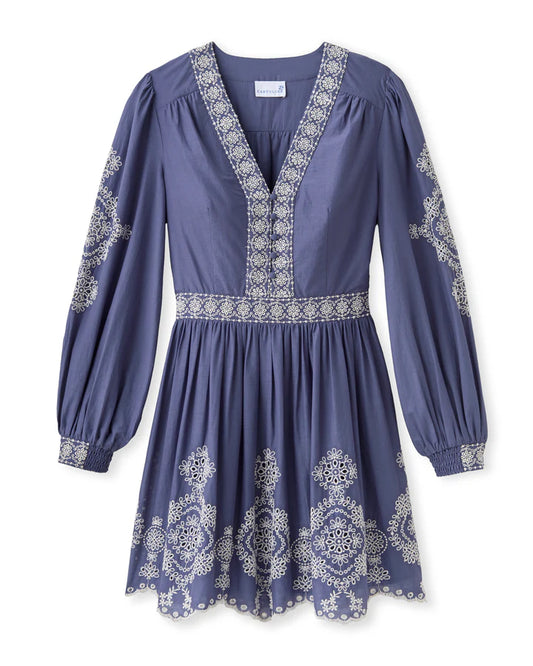 CARTOLINA Blake Indigo Mini Dress