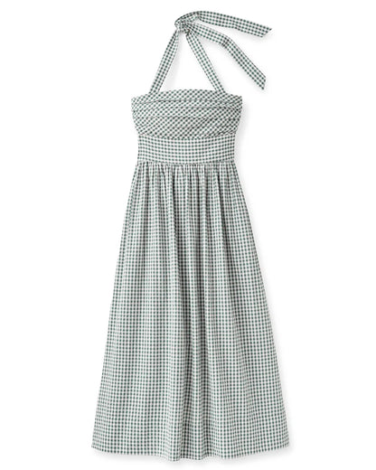 CARTOLINA Moss Chalmers Halter Midi Dress