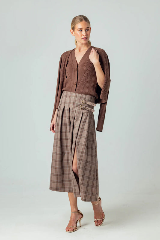 SUNDAYS Mocha Casini Skirt