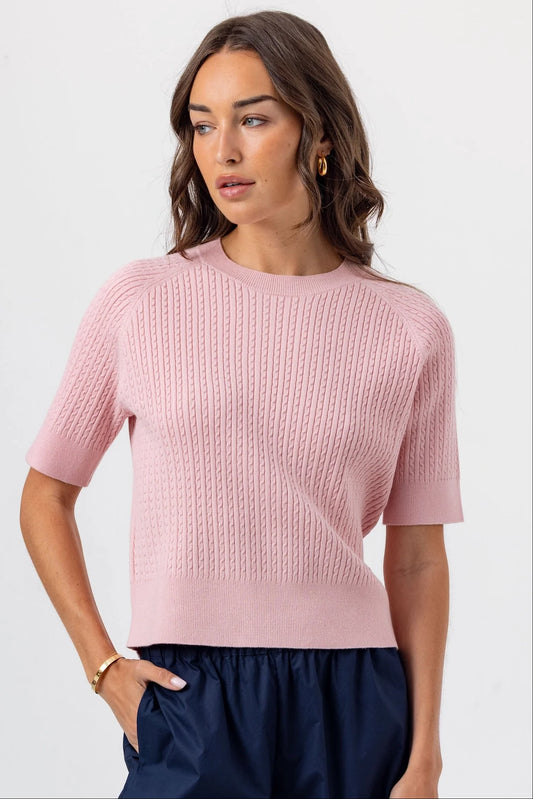 SUNDAYS Pink Petal Kendra Sweater