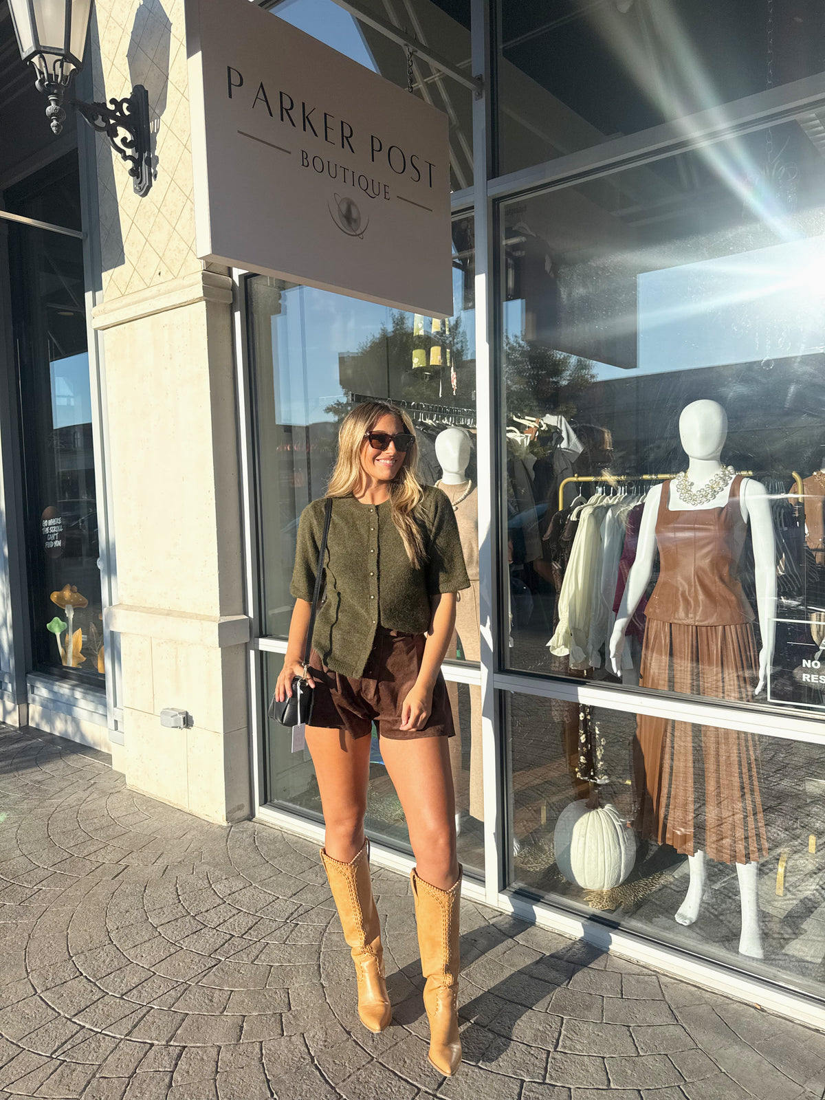 Harrison Cocoa Suede Shorts