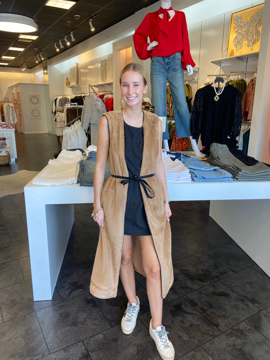 Sammy Faux Fur Maxi Vest