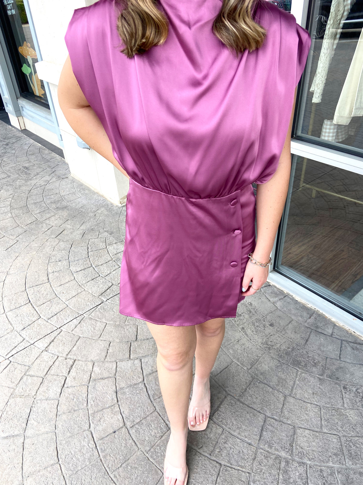 Murphy Satin Draped Romper